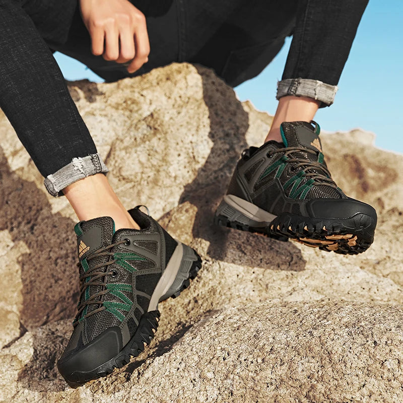 HIKEUP Sneakers Respirants avec Amorti Antidérapants – Chaussures de Randonnée Homme pour Course, Trekking et Sports de Plein Air BLACKBEARD OUTDOOR INDUSTRIES