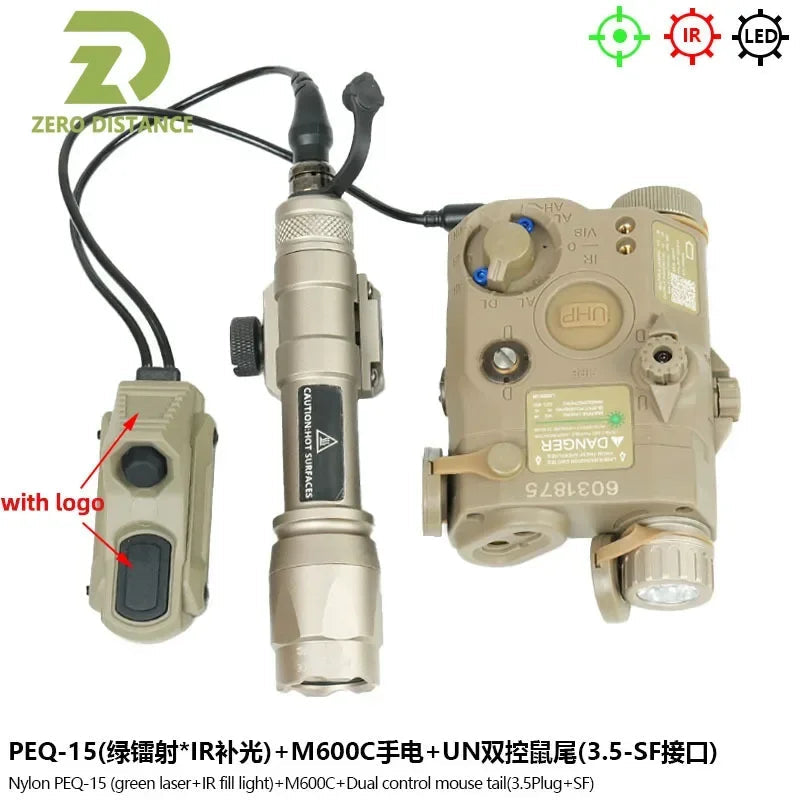 Tactical PEQ15 IR Fill Light/IR Laser et lampe de poche M600C Ma boutique