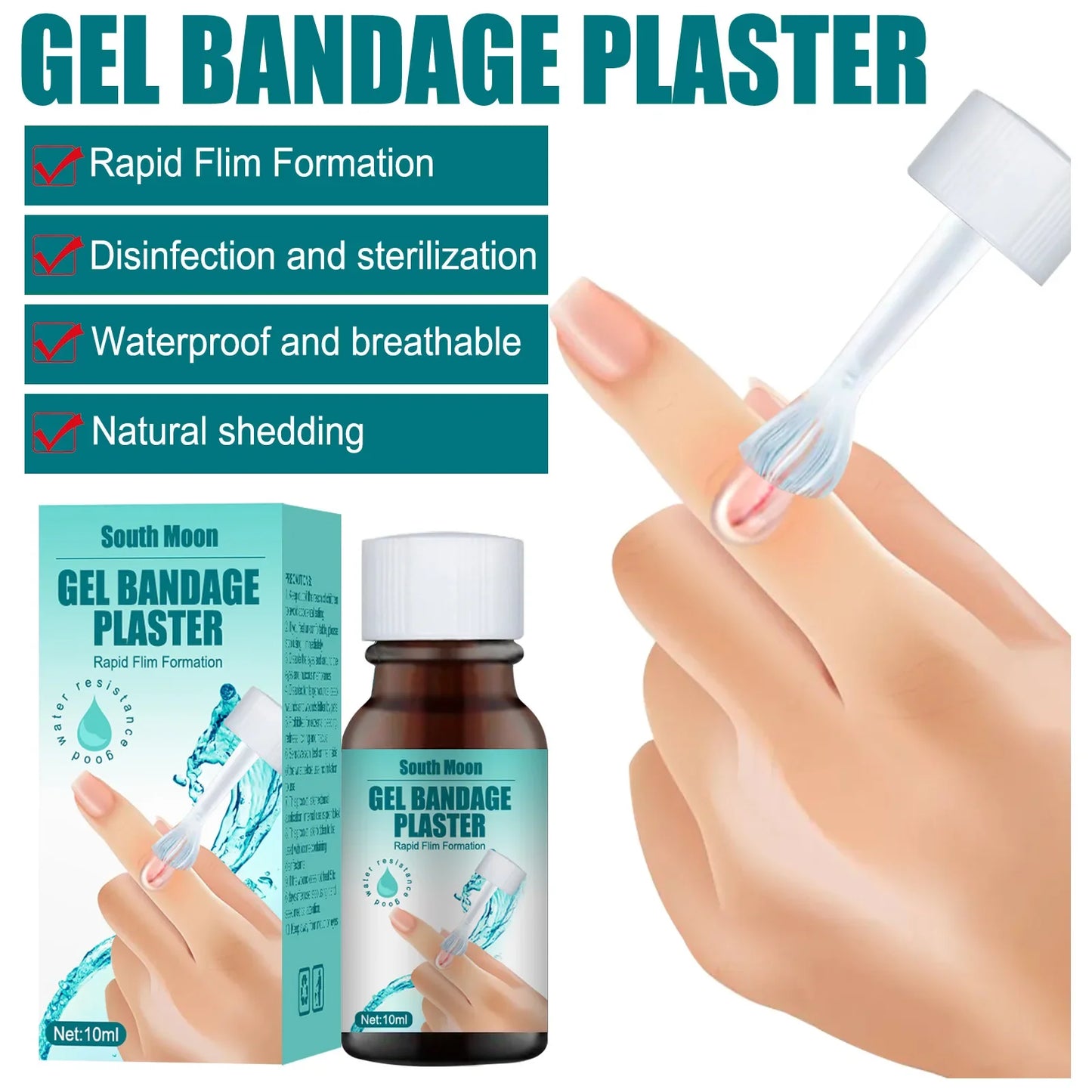 Pansement Liquide Cicatrisant - Waterproof, Respirant & Hémostatique (10 ml) - BLACKBEARD OUTDOOR INDUSTRIES