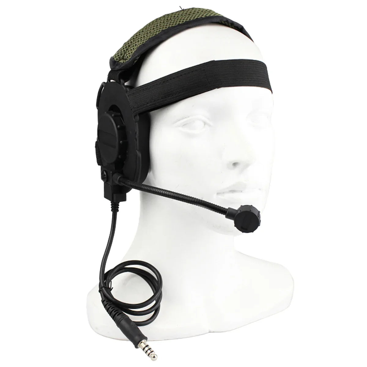 Casque Tactique Outdoor avec Microphone Bowman Elite II U94 PTT pour Radio Kenwood, Baofeng UV-5R – Équipement de Chasse et Tir CS BLACKBEARD OUTDOOR INDUSTRIES