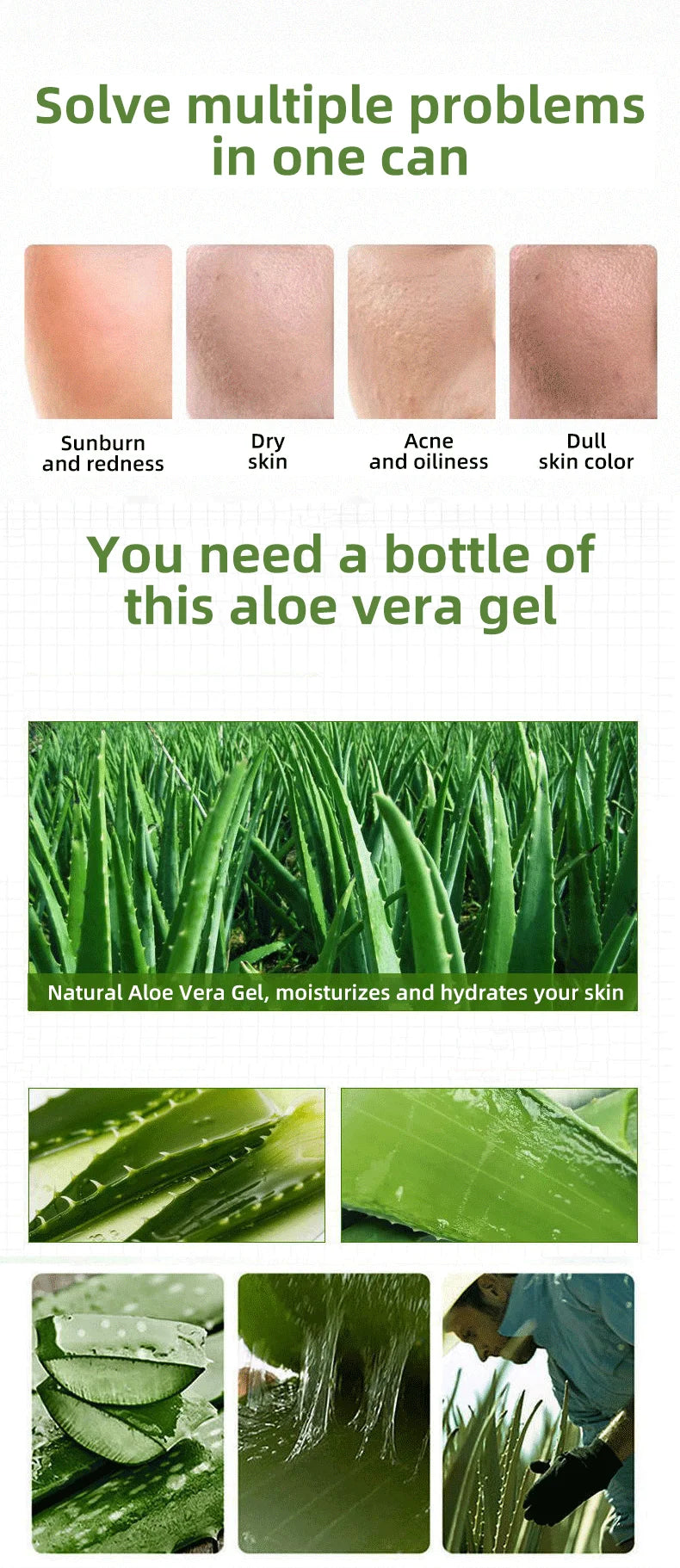 Gel Hydratant à l’Aloe Vera – Soin Visage Naturel & Éclaircissant - BLACKBEARD OUTDOOR INDUSTRIES