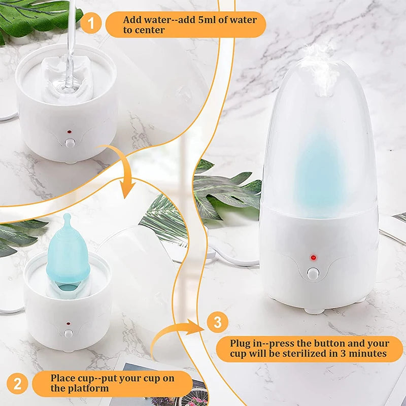 Kit Stérilisateur Haute Température + 2 Coupes Menstruelles en Silicone Médical | Hygiène Féminine Réutilisable - BLACKBEARD OUTDOOR INDUSTRIES