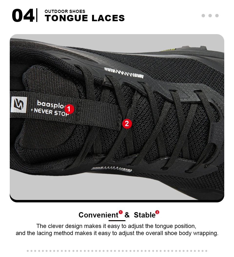 Chaussures de Randonnée Homme Bassploa – Sneakers Légères, Confortables et Antidérapantes, Résistantes à l'Usure, pour Activités Outdoor - BLACKBEARD OUTDOOR INDUSTRIES