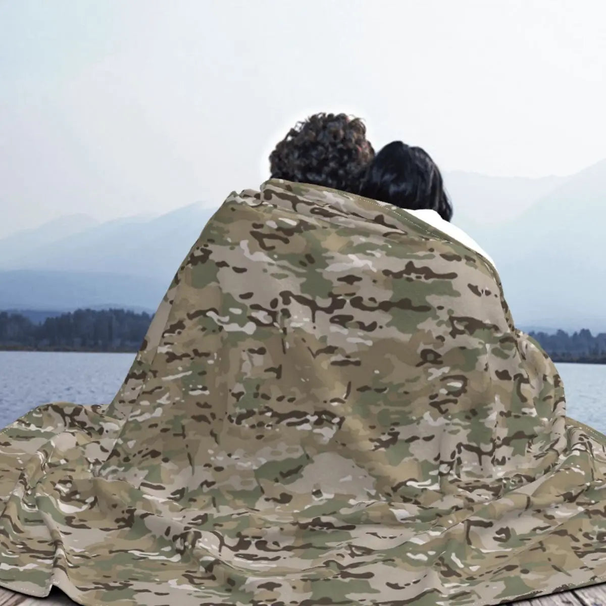 Couverture Multicam en Velours – Plaid Camouflage Militaire Multifonction, Douce et Légère - BLACKBEARD OUTDOOR INDUSTRIES