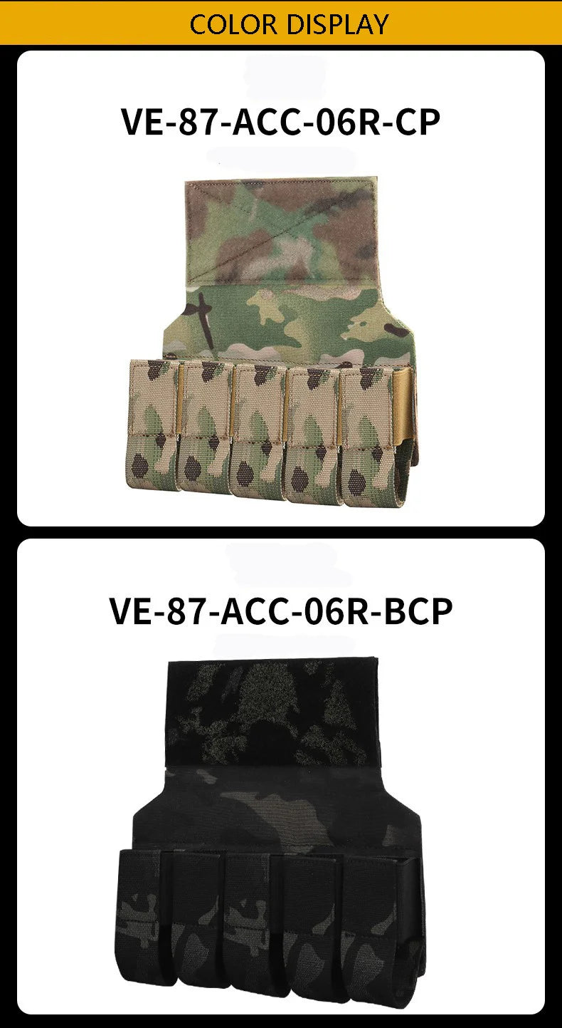 Pochette pour Grenades M203 – Porte-Grenades 5 Éléments 40MM – Accessoire pour Gilet Tactique Micro, Veste de Combat et Transporteur de Plaque - BLACKBEARD OUTDOOR INDUSTRIES