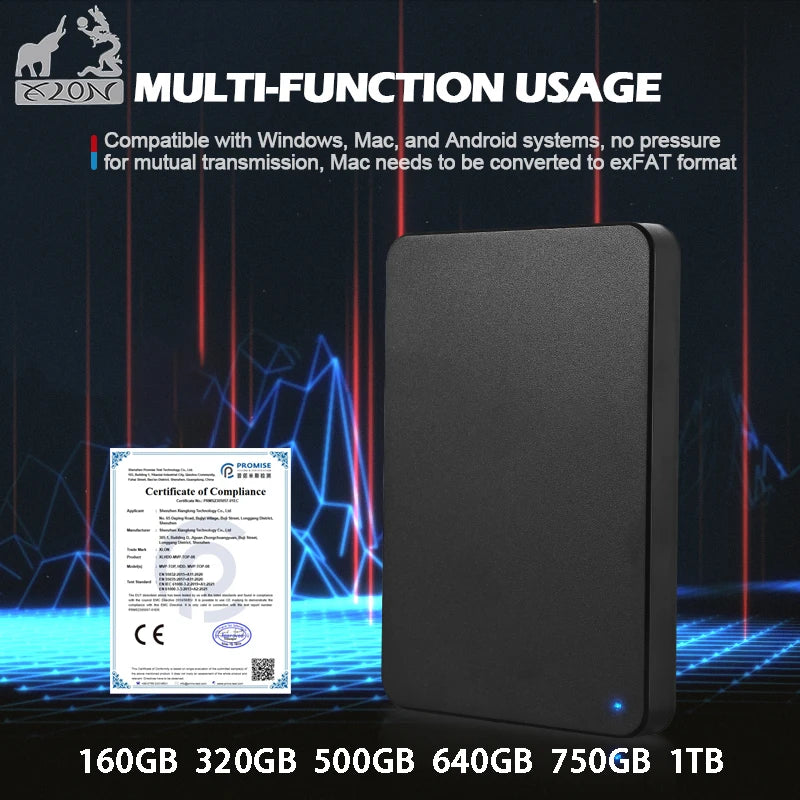 External High Speed Portable Hard Drive USB3.0 HDD Ma boutique