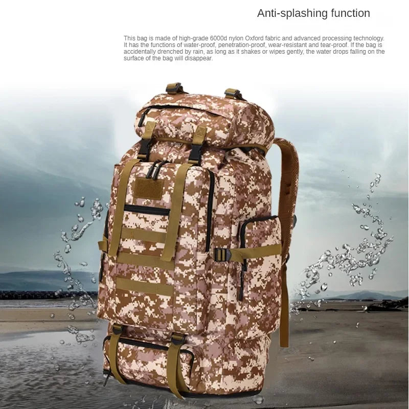 Sac à Dos Tactique 80L / 100L – Grand Volume pour Randonnée, Camping & Trekking - BLACKBEARD OUTDOOR INDUSTRIES