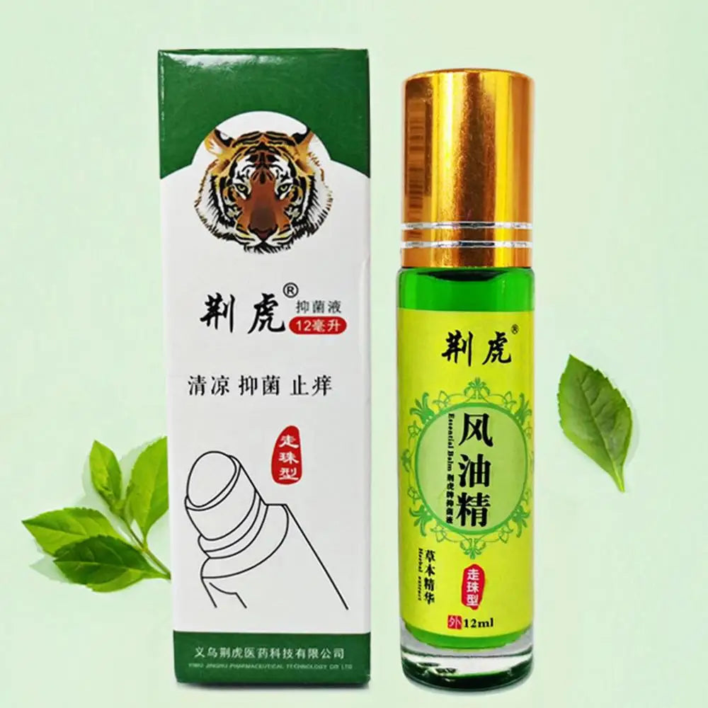 Balm Roll-on Huile Essentielle de Tigre - Soulagement des Maux de Tête, Nausées et Mal des Transports, Prévention des Piqûres de Moustiques - BLACKBEARD OUTDOOR INDUSTRIES