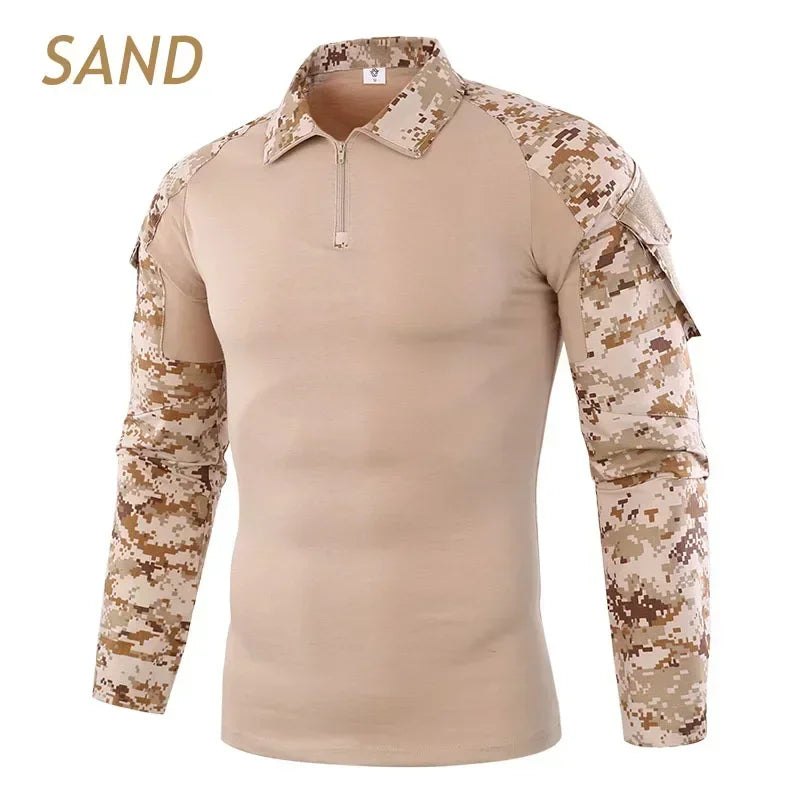 🪖 Chemise de Combat Camouflage Homme – TOMITANY Airsoft | Paintball | Randonnée | Tactique | Manches longues - BLACKBEARD OUTDOOR INDUSTRIES