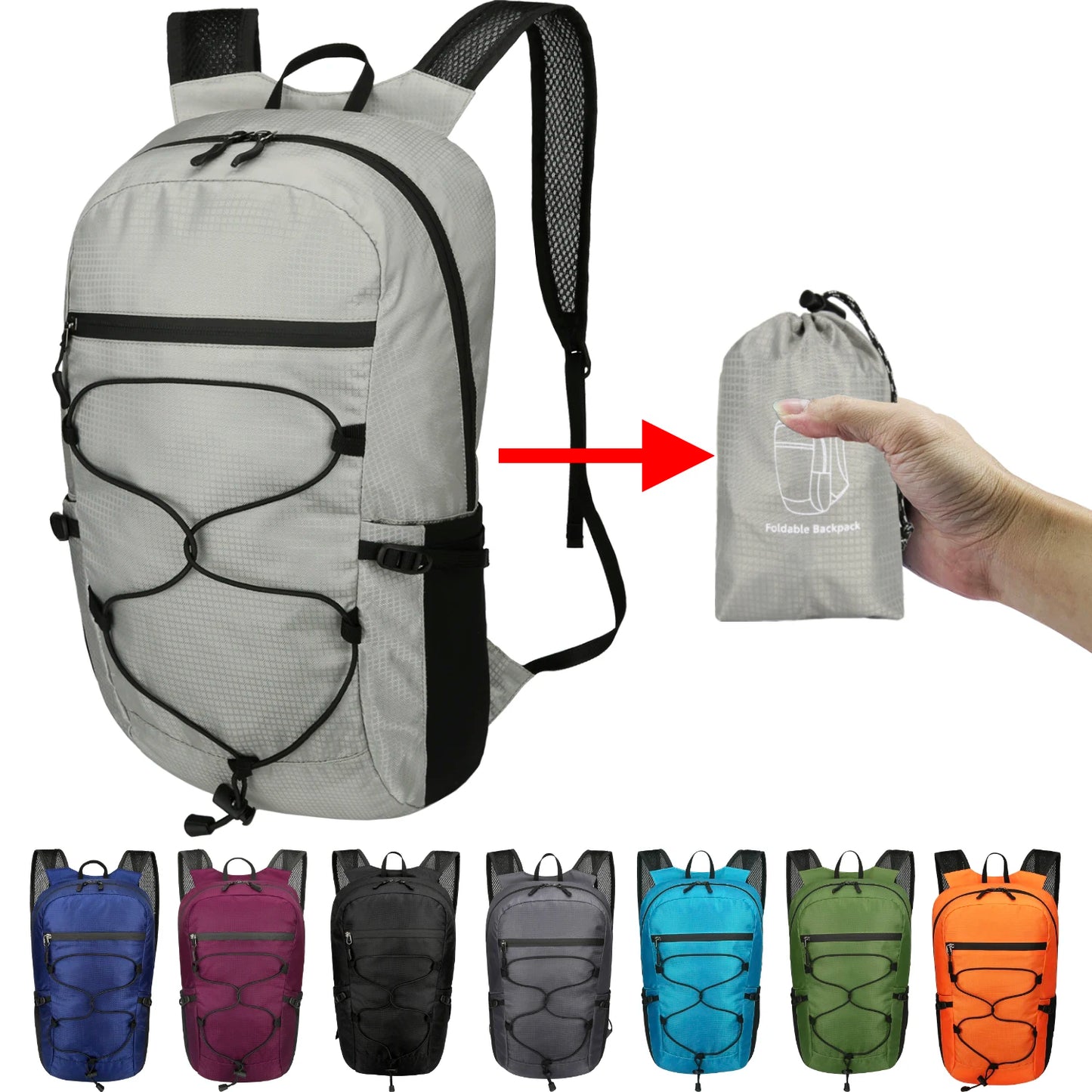 Sac à Dos Pliable Ultraléger – Sac à Dos Outdoor Polyvalent pour Randonnée, Escalade & Voyage - BLACKBEARD OUTDOOR INDUSTRIES