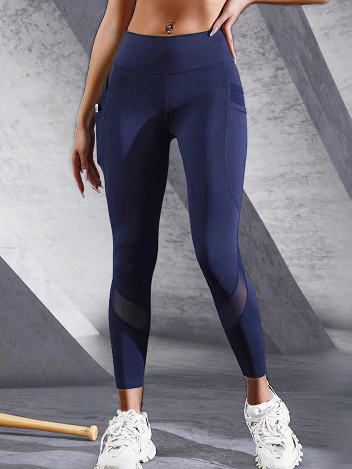 Legging Femme Taille Haute avec Double Poches – Yoga, Fitness et Sports – Pantalon Skinny Patchwork Respirant - BLACKBEARD OUTDOOR INDUSTRIES