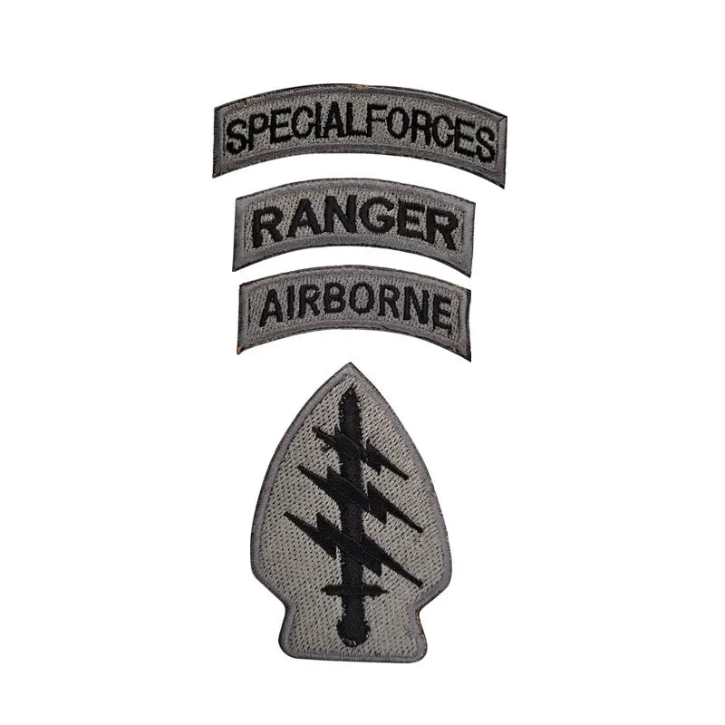 Patch Brodé Forces Spéciales avec Drapeau des États-Unis – avec Velcro pour Casque, Vêtements et Équipements Militaires - BLACKBEARD OUTDOOR INDUSTRIES
