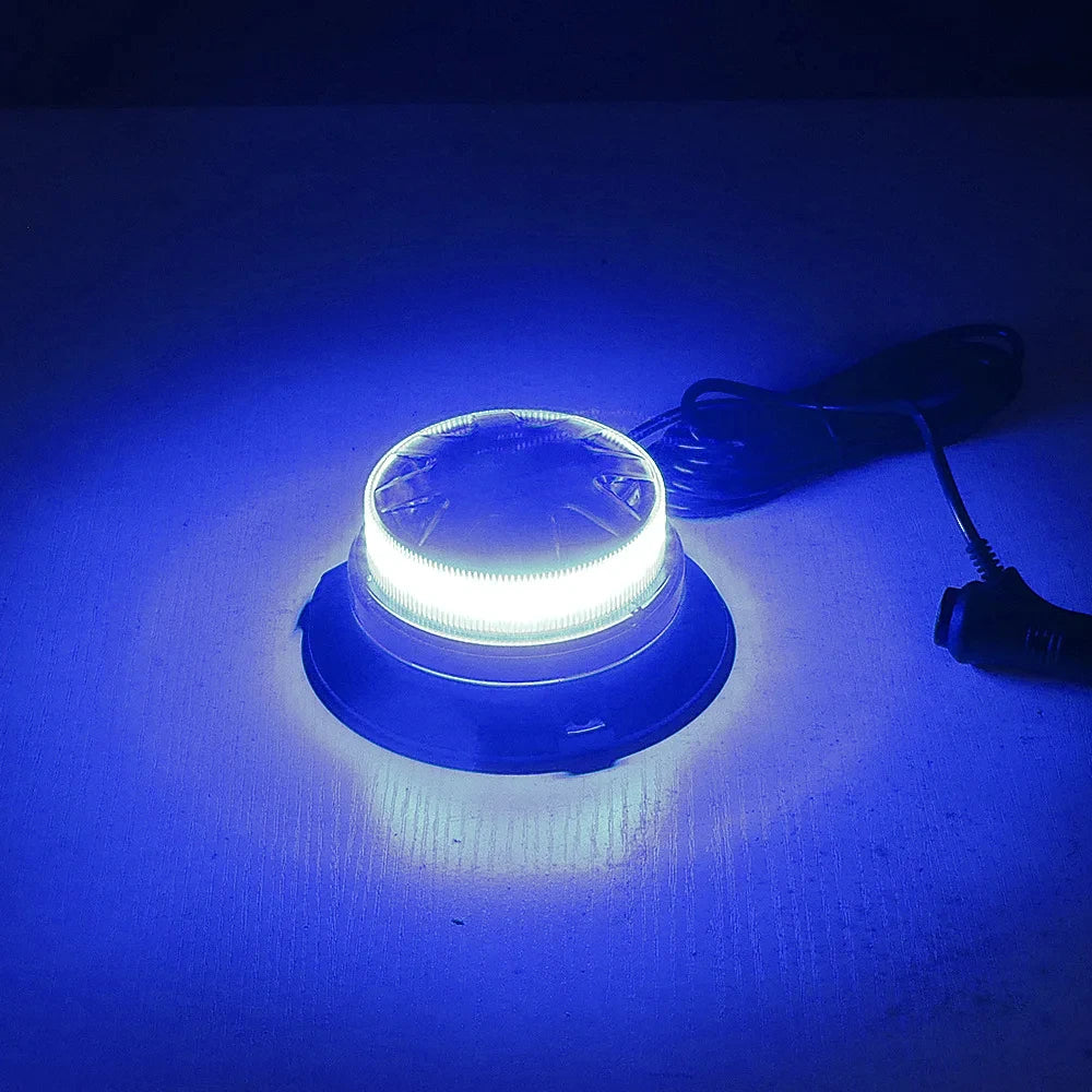 LED Feu Stroboscopique d'Urgence avec Base Magnétique - Lumière de Signalisation de Toit de Voiture (12V/24V) BLACKBEARD OUTDOOR INDUSTRIES