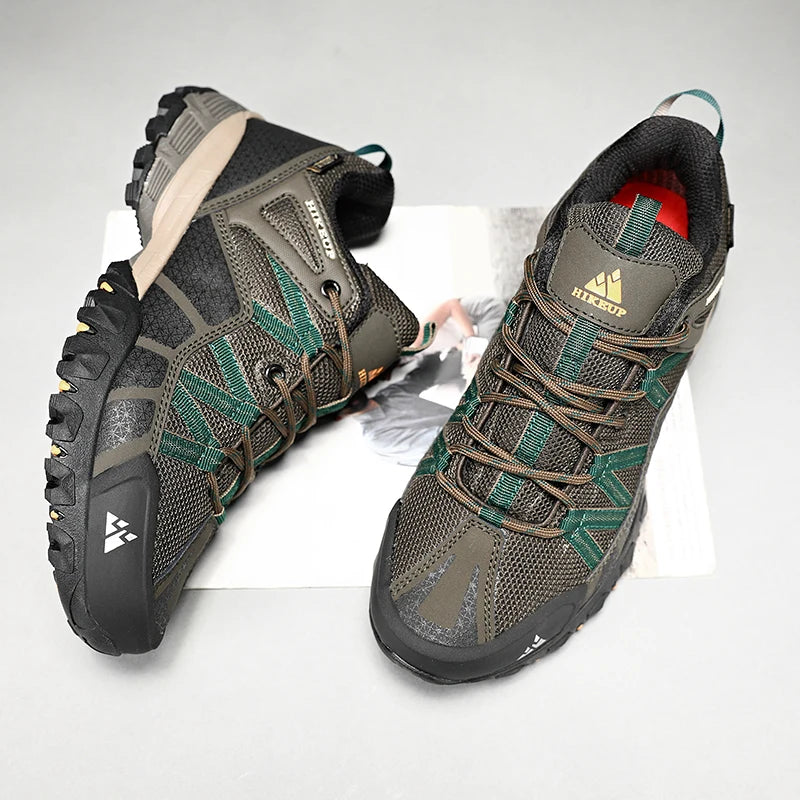 HIKEUP Sneakers Respirants avec Amorti Antidérapants – Chaussures de Randonnée Homme pour Course, Trekking et Sports de Plein Air BLACKBEARD OUTDOOR INDUSTRIES