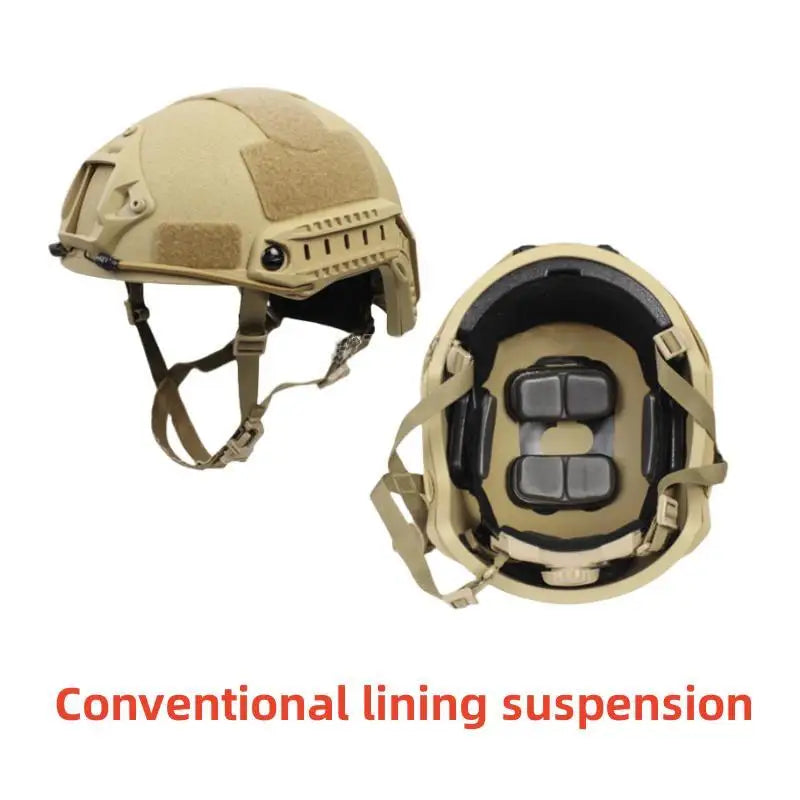Casque Tactique Ballistique ACH High Cut NIJ IIIA - Casque Balistique de Haute Qualité avec Suspension Wendy's - BLACKBEARD OUTDOOR INDUSTRIES