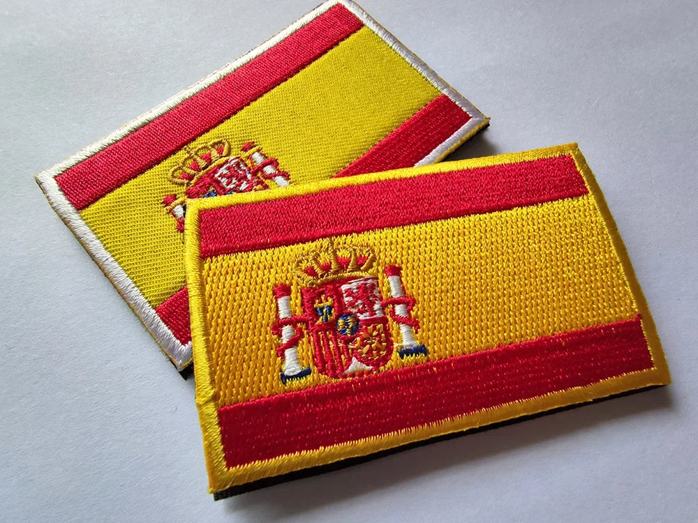 Patch Brodé Drapeau Espagnol – Patch Velcro 3D Écologique, Idéal pour Vêtements, Sacs, Accessoires et DIY - BLACKBEARD OUTDOOR INDUSTRIES