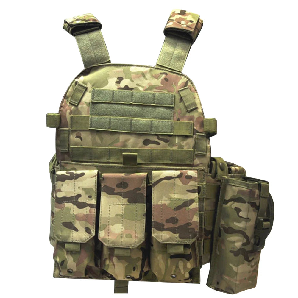 Gilet Porte-Plat en Nylon 600D Camouflage – Gilet de Protection Multifonction pour Chasse et Activités Outdoor - BLACKBEARD OUTDOOR INDUSTRIES