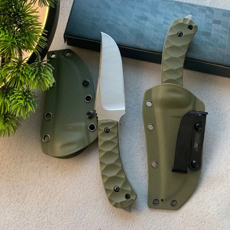 Couteau Droit Extérieur Haute Dureté – LANG DUN Polyvalent, Robuste & Portable – Idéal pour Camping, Survie, EDC, Auto-défense - BLACKBEARD OUTDOOR INDUSTRIES