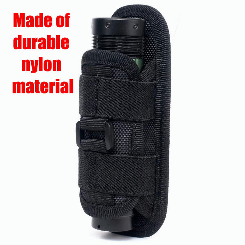 Étui Rotatif 360° pour Lampe Tactique – Poche de Ceinture, Accessoire de Chasse et Kit de Survie BLACKBEARD OUTDOOR INDUSTRIES