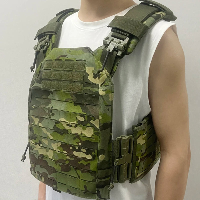 Gilet Tactique EMERSONGEARS 1000D Nylon – Porte-Plates Outdoor, Gilet de Chasse et Protection MOLLE Ajustable - BLACKBEARD OUTDOOR INDUSTRIES