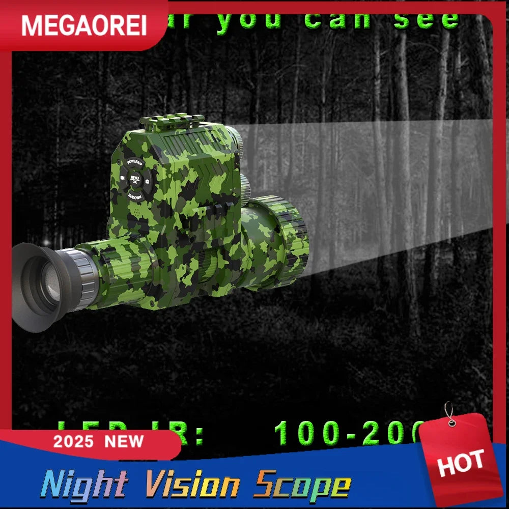 Jumelles de Vision Nocturne Megaorei NK007 (2025) – 1080P Full HD, Caméra Intégrée pour Chasse & Pêche Ma boutique