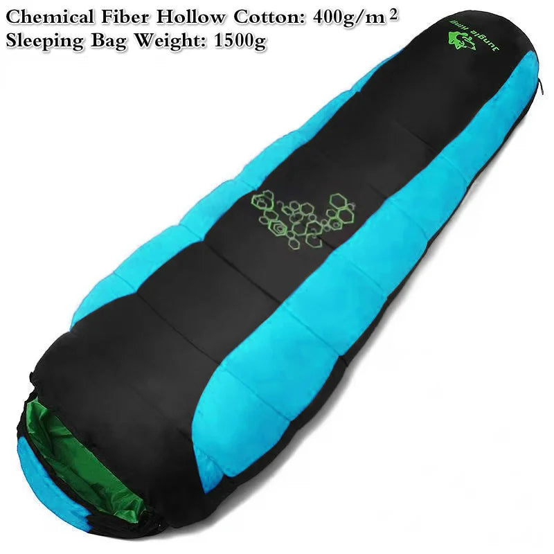 Jungle King CY0901 Sac de Couchage en Coton Épais à Quatre Trous – Sac de Couchage Thermique Hiver pour Camping et Voyage - BLACKBEARD OUTDOOR INDUSTRIES