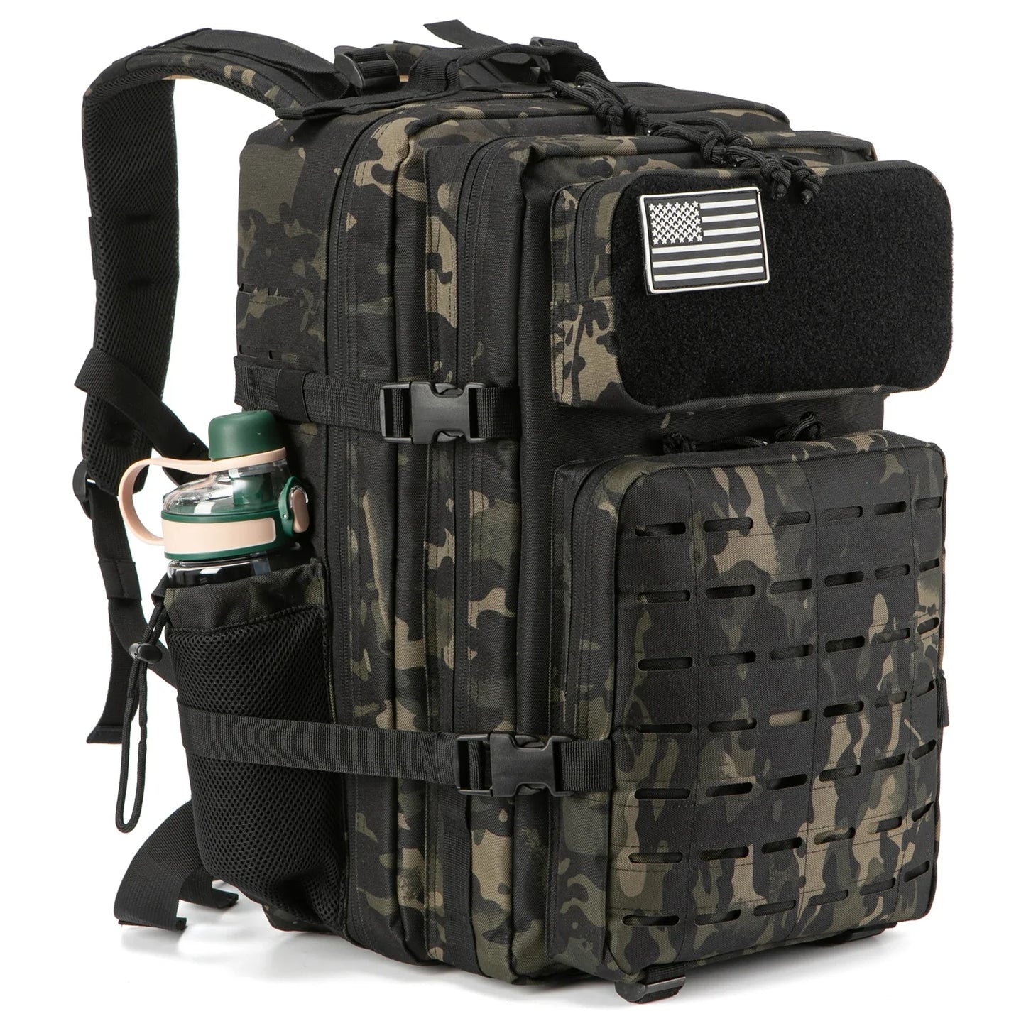 Sac à Dos Tactique Outdoor 25L/45L – Laser Cut MOLLE, Rucksack Polyvalent pour Homme et Femme - BLACKBEARD OUTDOOR INDUSTRIES
