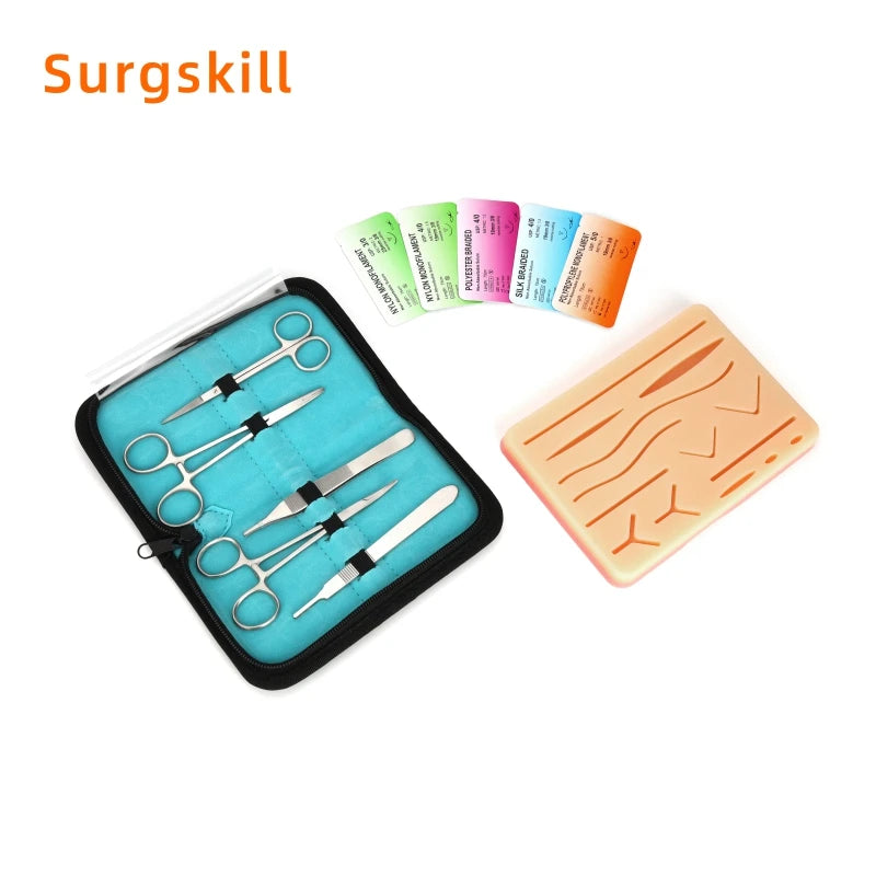 Kit de Pratique de Suture Chirurgicale pour Formation Médicale – Tapis de Suture avec Ensemble d'Outils - BLACKBEARD OUTDOOR INDUSTRIES