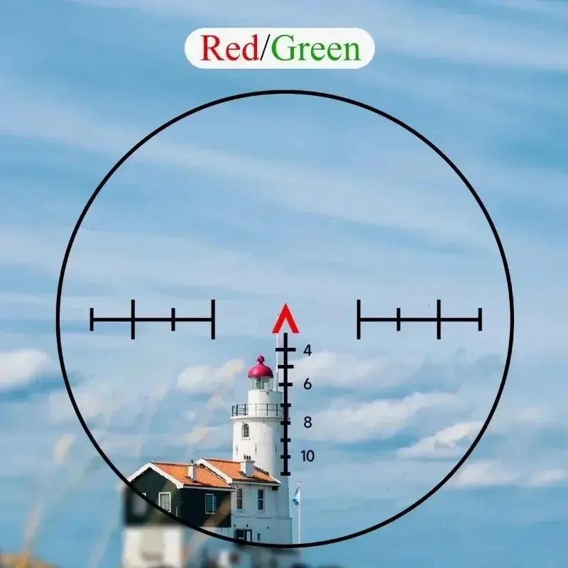 Lunette de Tir 4x32 avec Point Rouge – Optique à Fibre Réelle, Réticule Éclairé Vert et Rouge pour Rail 20mm Ma boutique
