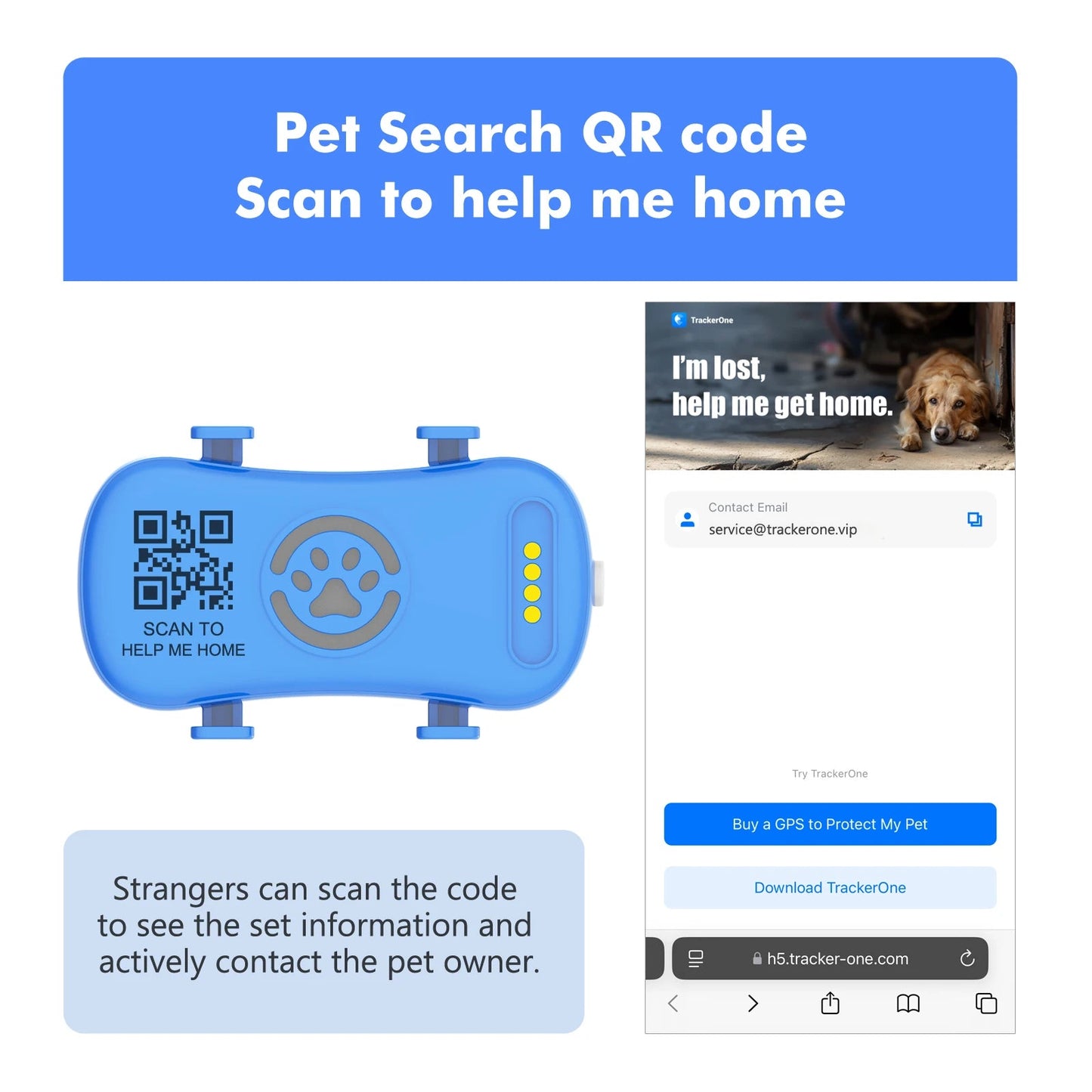 Traceur GPS 4G pour Chien & Chat – Étanche, Localisation en Temps Réel, Son/Lumière, Application Mobile Incluse Ma boutique