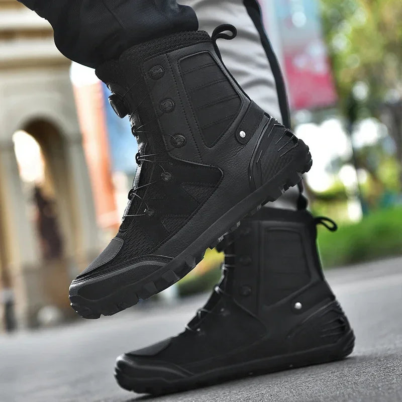Bottes Moto Homme – Chaussures Respirantes 4 Saisons – Bottines de Moto Style Cruiser / Touring | Unisexe - BLACKBEARD OUTDOOR INDUSTRIES