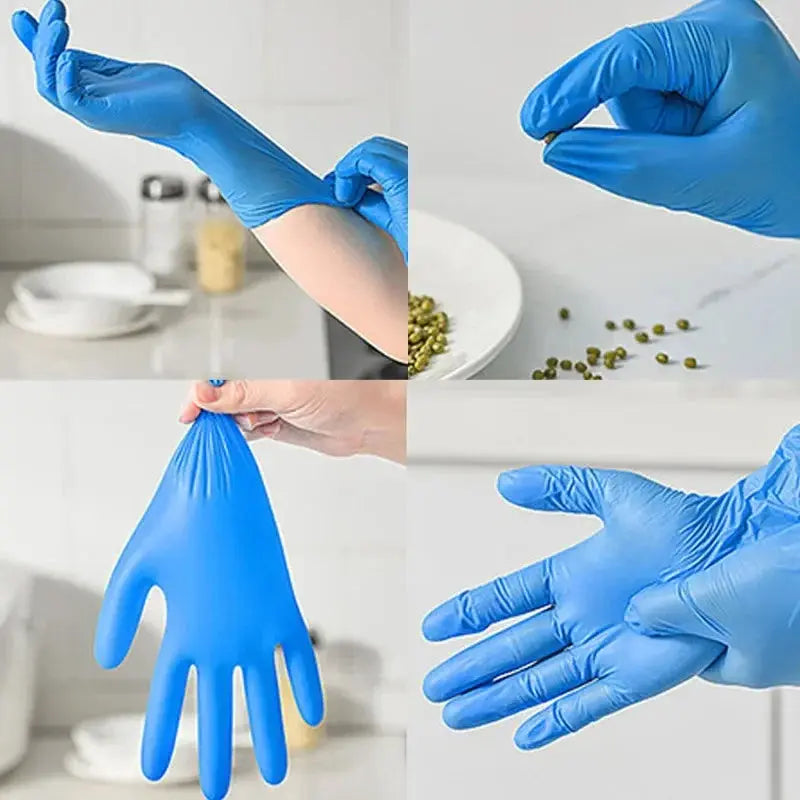 Gants Jetables en Nitrile Bleu – Étanches et Résistants - BLACKBEARD OUTDOOR INDUSTRIES