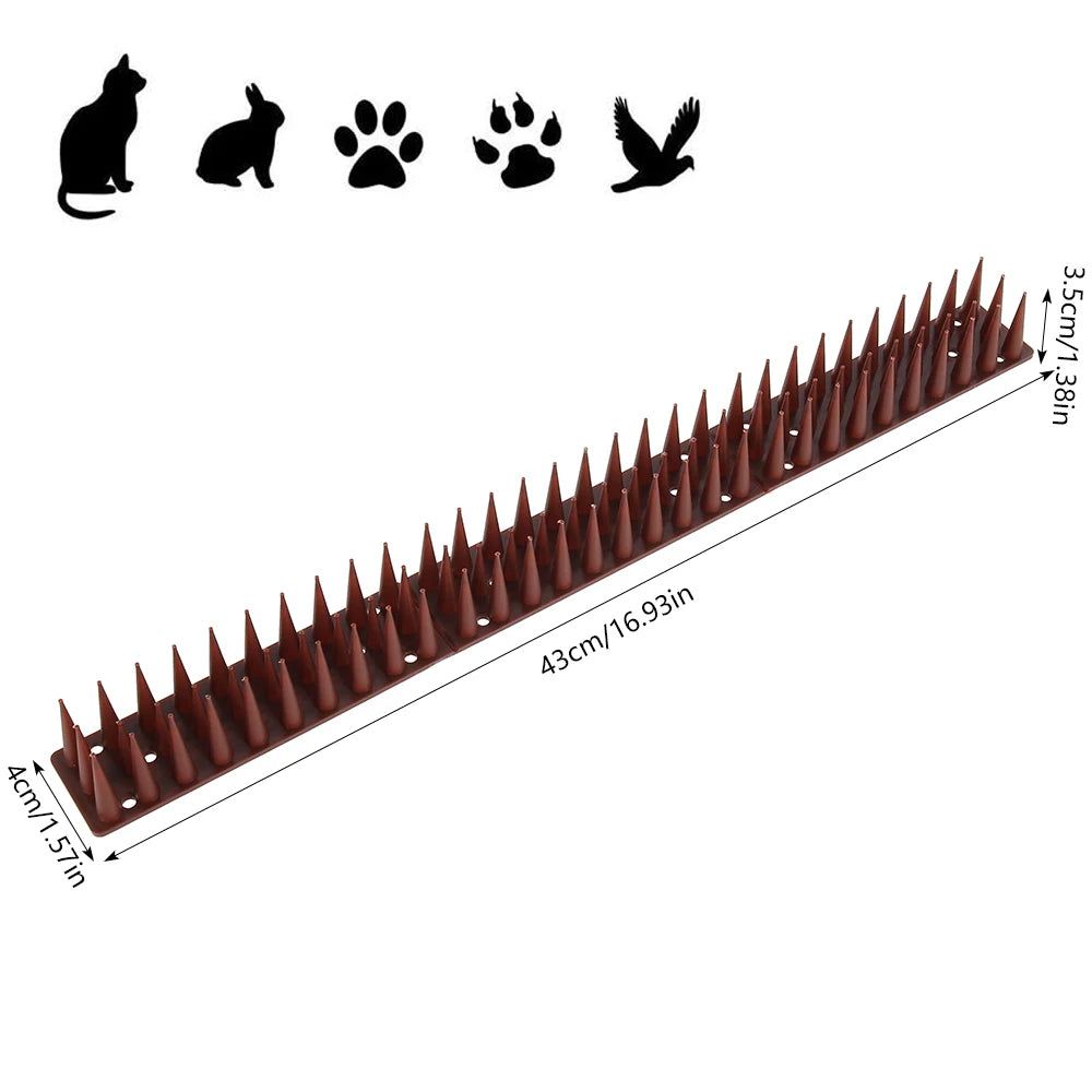 12 Pièces – Pointes Anti-Oiseaux et Anti-Grimpe en Plastique et Acier Inoxydable - BLACKBEARD OUTDOOR INDUSTRIES