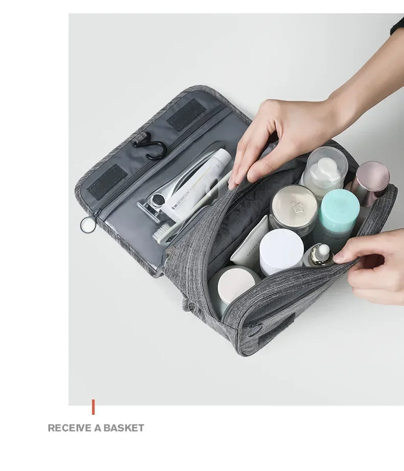 Trousse de Toilette Suspendue Imperméable – Homme & Femme – Tissu Oxford Haute Qualité - BLACKBEARD OUTDOOR INDUSTRIES