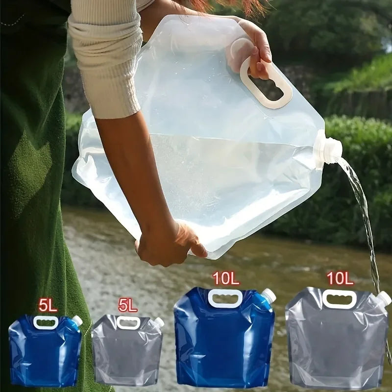Jerrican Souple Pliable 5L / 10L – Réservoir d’Eau Portable pour Camping, Randonnée, Urgences, Survie - BLACKBEARD OUTDOOR INDUSTRIES