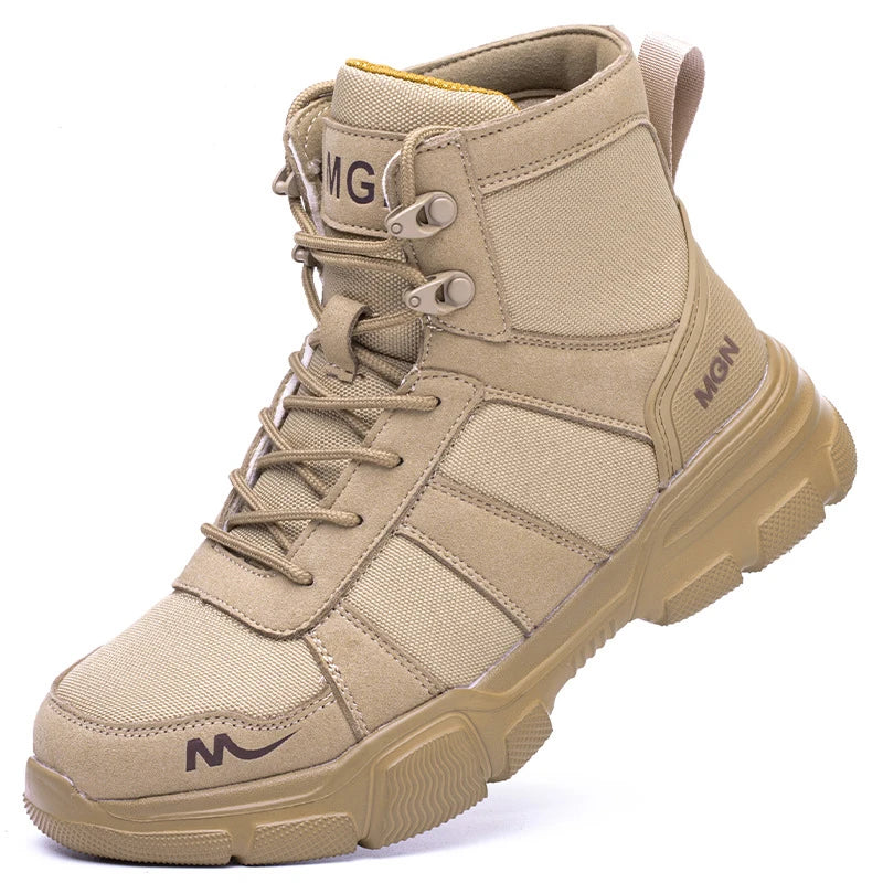 Bottes de Travail Indestructibles - Chaussures de Sécurité avec Embout en Acier, Résistantes aux Piqûres, Antidérapantes, pour Hommes et Femmes, Bottes Tactiques - BLACKBEARD OUTDOOR INDUSTRIES