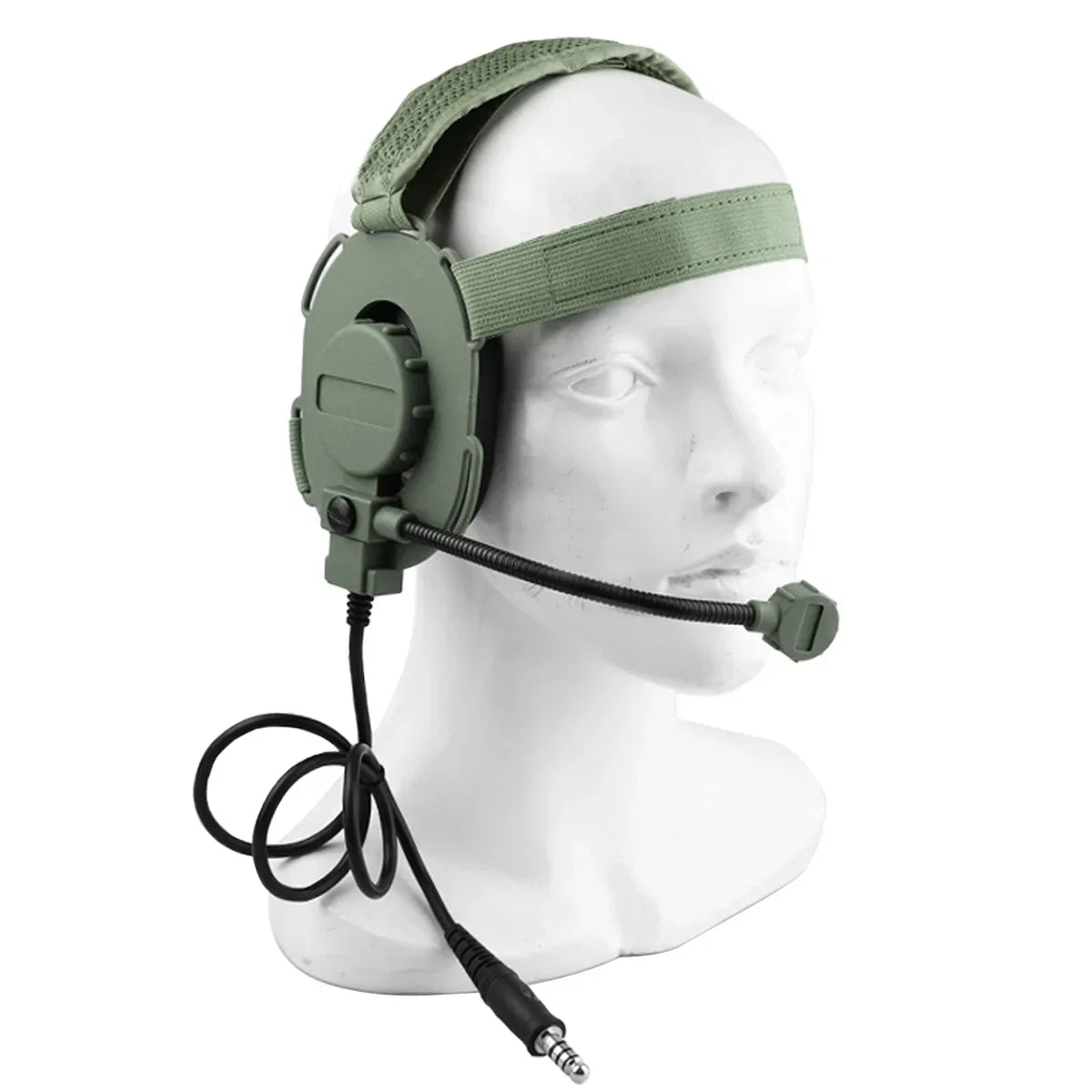 Casque Tactique Outdoor avec Microphone Bowman Elite II U94 PTT pour Radio Kenwood, Baofeng UV-5R – Équipement de Chasse et Tir CS BLACKBEARD OUTDOOR INDUSTRIES