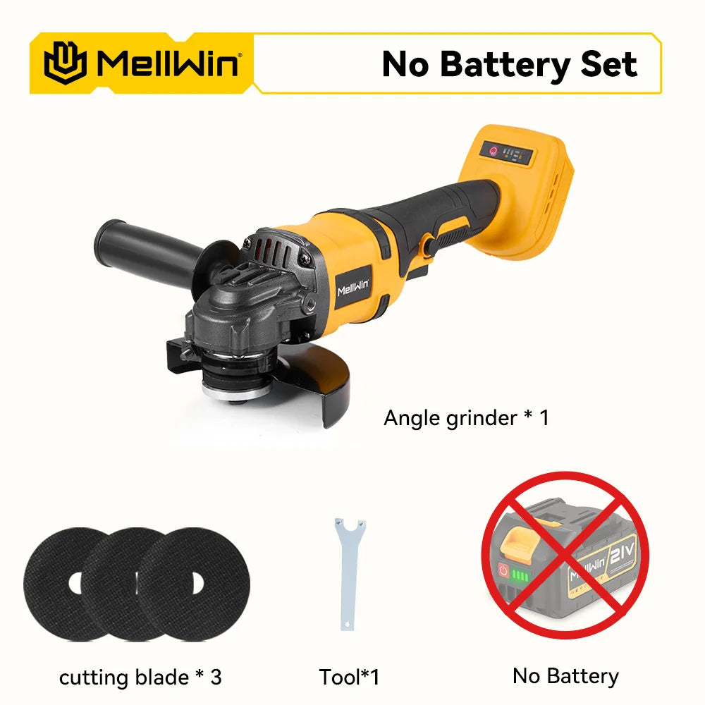 Meuleuse Angulaire Sans Fil MELLWIN 125mm M14 BLACKBEARD OUTDOOR INDUSTRIES