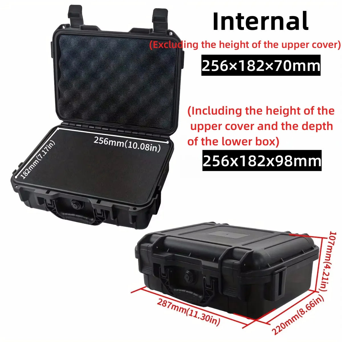 Mallette de Transport Rigide Étanche avec Mousse Prédécoupée – Boîte de Rangement de Sécurité pour Outils, Matériel, Optique, Drone Ma boutique
