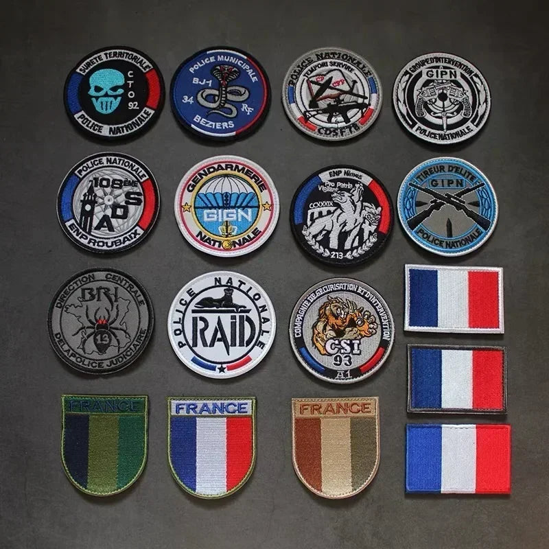 Patch Écusson Brodé GIGN GIPN BRI – Patch Tactique Militaire France – Pochettes à Attacher pour Vêtements et Sacs - BLACKBEARD OUTDOOR INDUSTRIES