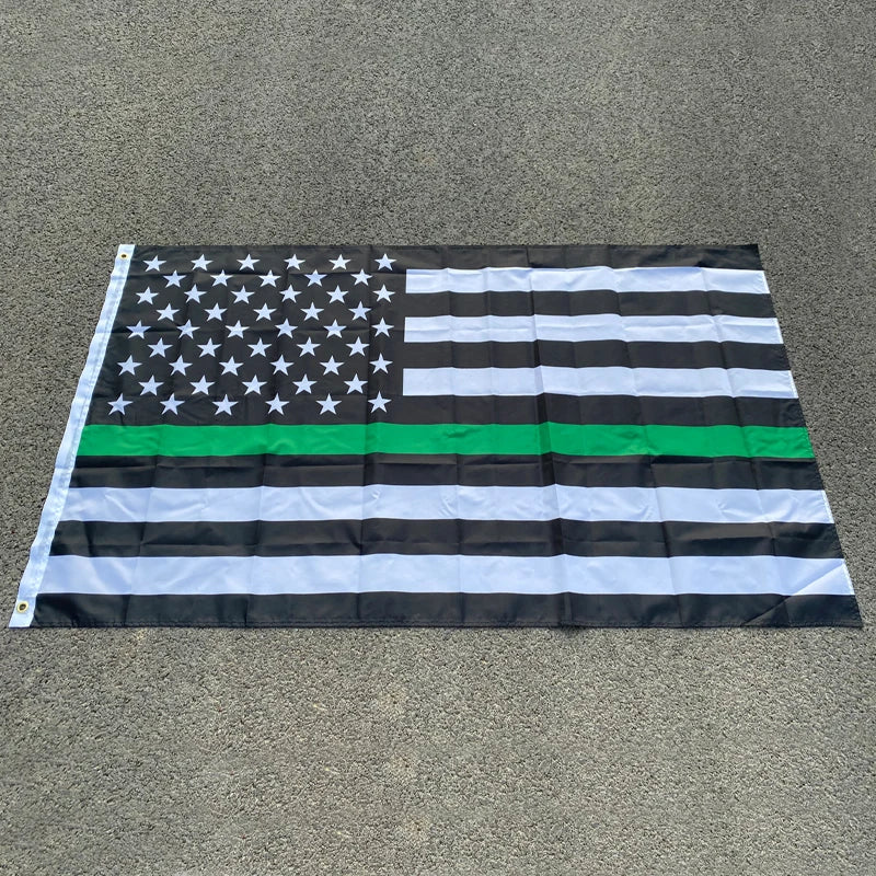 Drapeau Thin Blue Line USA - 90x150 cm BLACKBEARD OUTDOOR INDUSTRIES