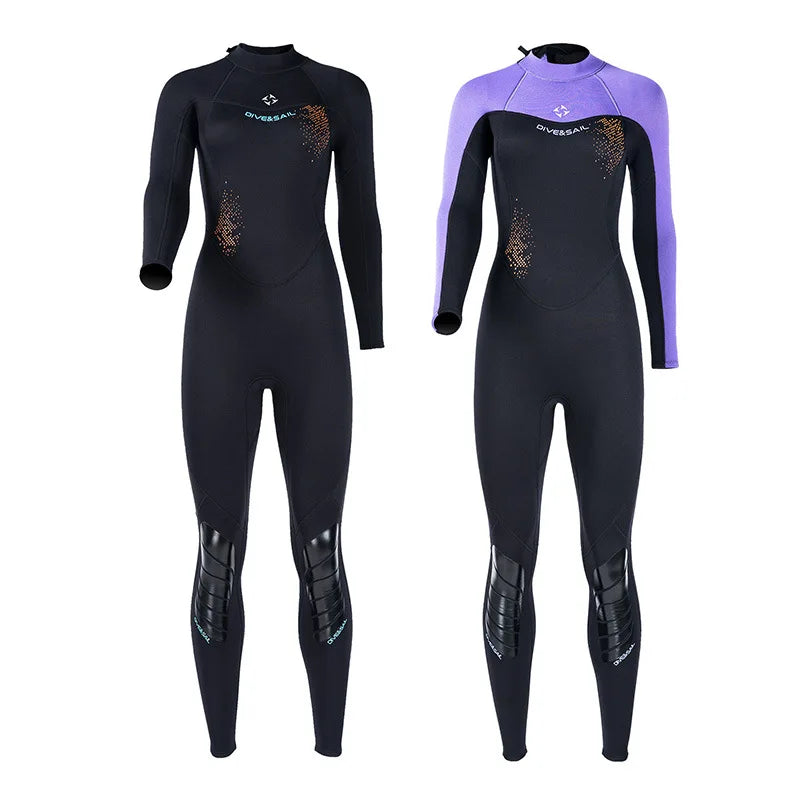Combinaison de Plongée Femme 3 mm – Monopièce Épaissie à Manches Longues - BLACKBEARD OUTDOOR INDUSTRIES
