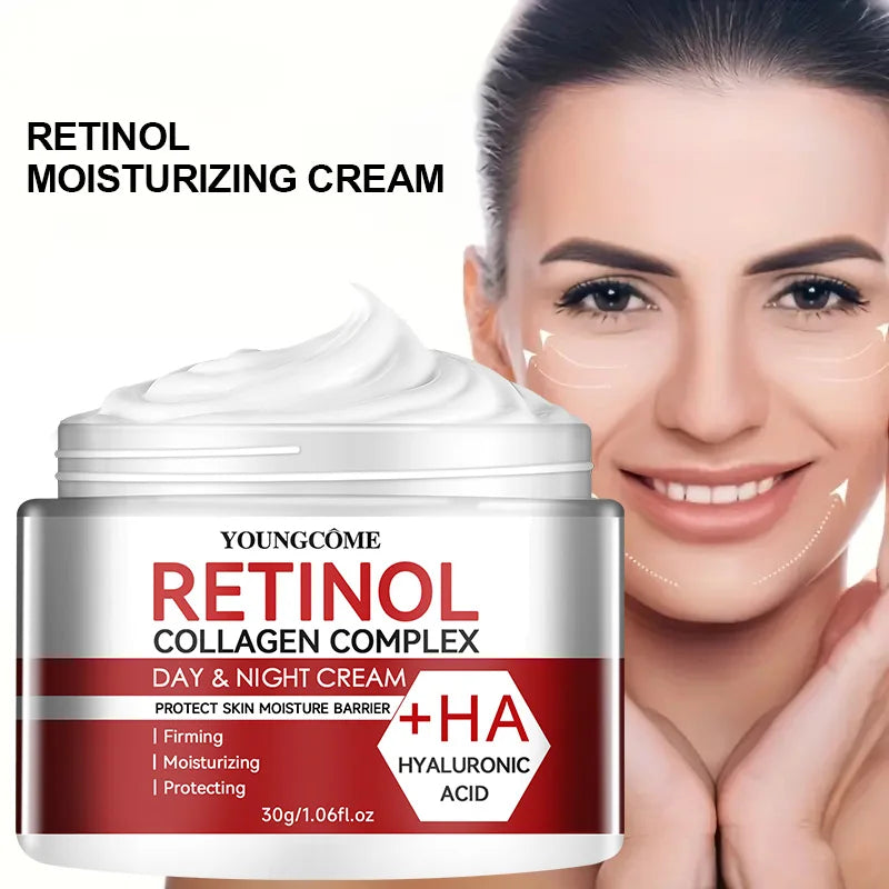Crème Visage Anti-Âge et Hydratante au Rétinol et Collagène | Soin Réparateur Profond pour Peau Sèche et Mature - BLACKBEARD OUTDOOR INDUSTRIES