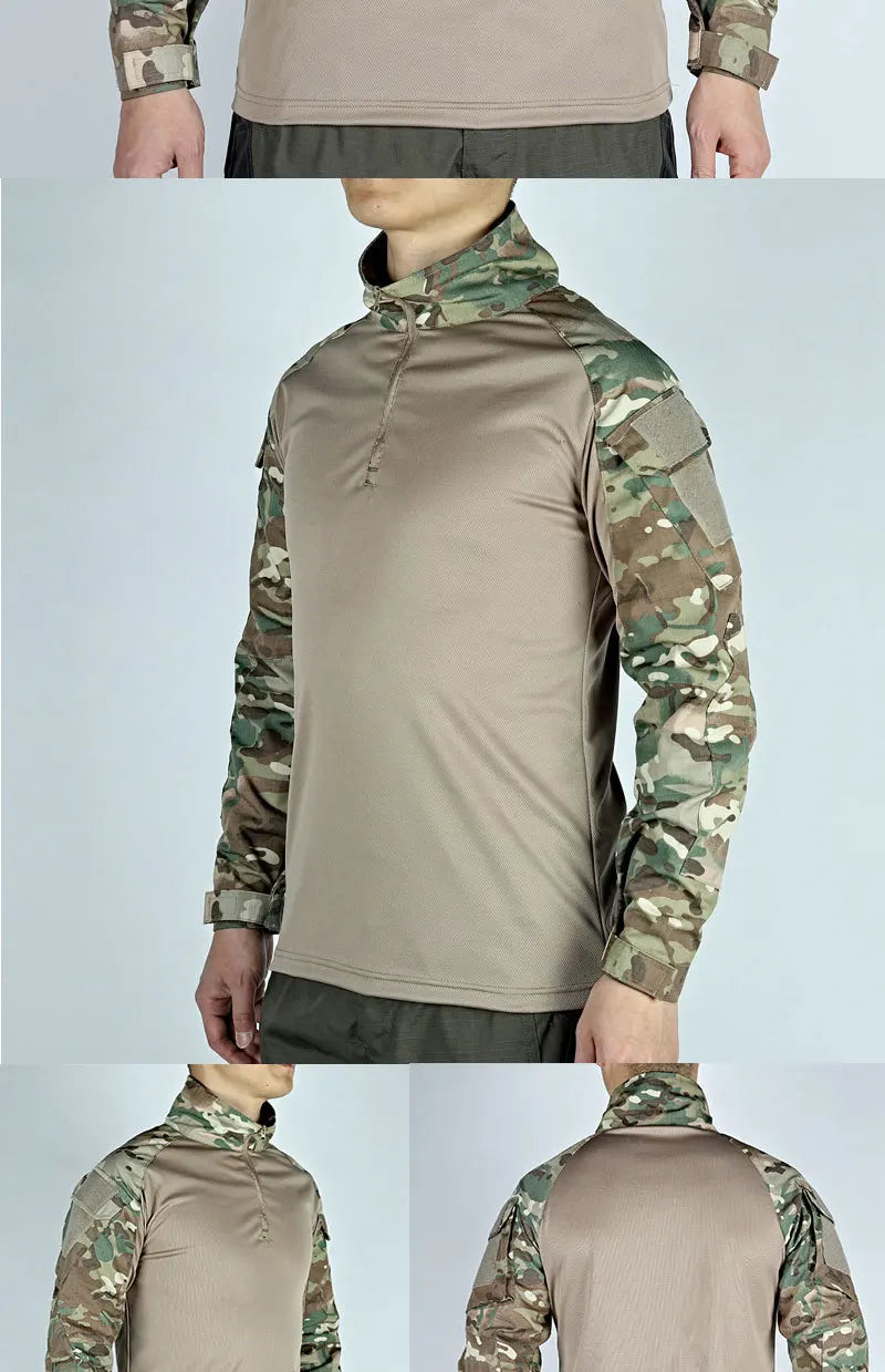 T-shirt Militaire à Manches Longues – Vêtement Tactique Respirant pour Entraînement, Chasse, Randonnée et Travail – Unisexe BLACKBEARD OUTDOOR INDUSTRIES