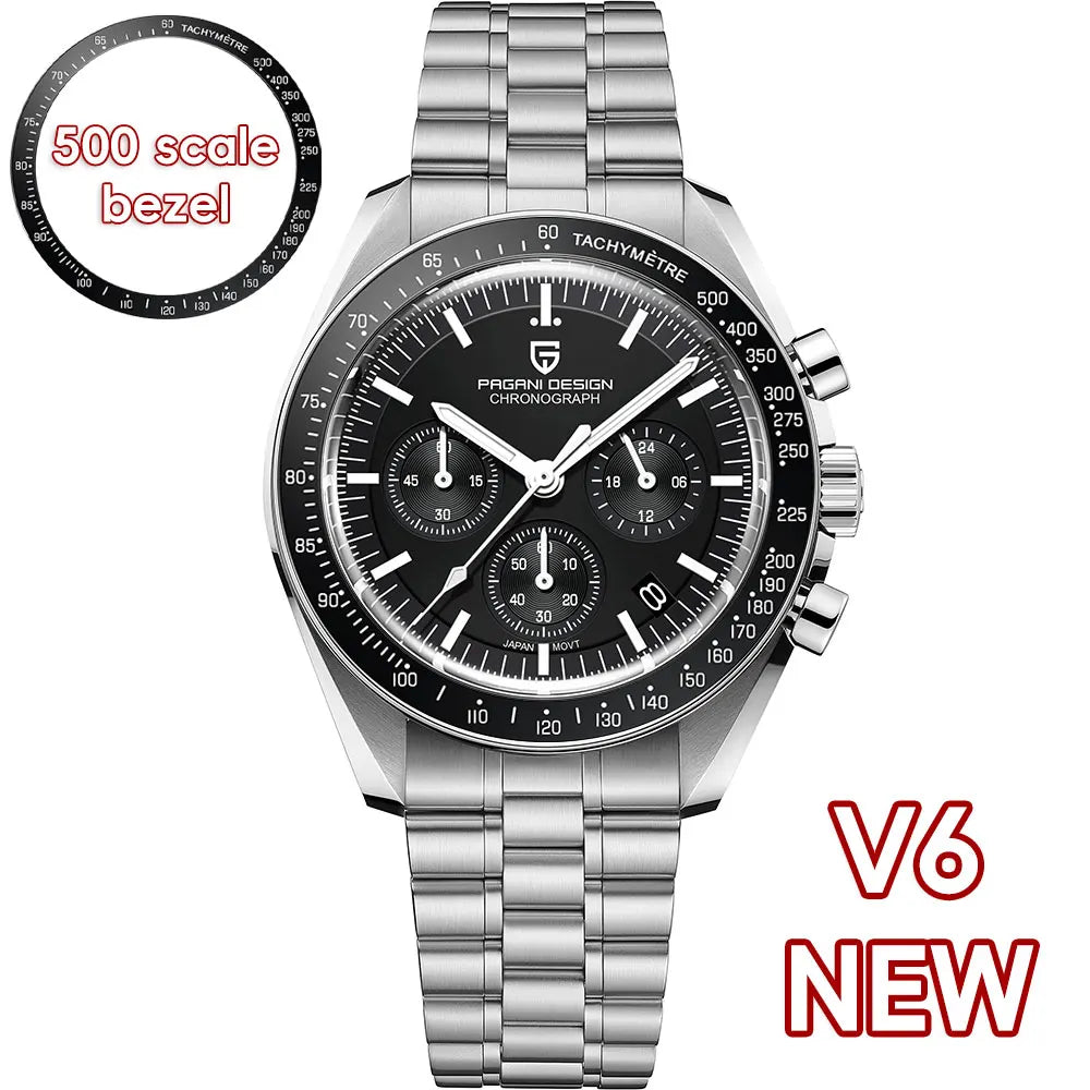 PAGANI DESIGN PD-1701 Moonwatch 2025 – Hommage à la CK2998 – Montre Homme Quartz Chronographe de Luxe - BLACKBEARD OUTDOOR INDUSTRIES
