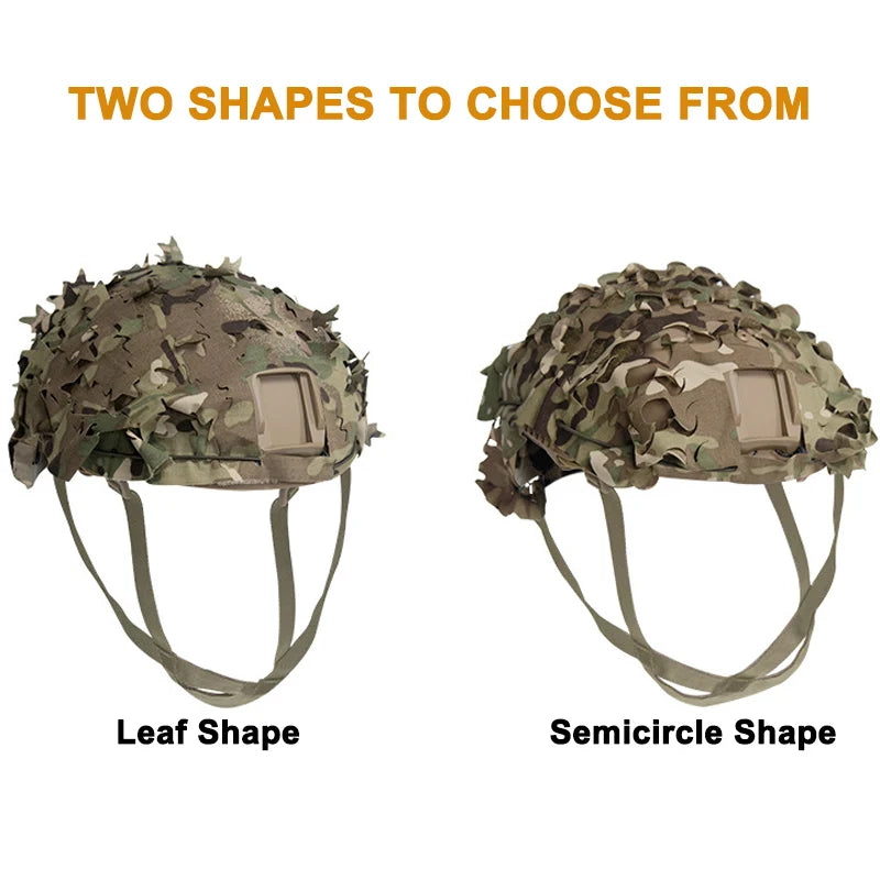 Housse de Casque Airsoft 3D Camo avec Découpe Laser en Forme de Feuilles Ma boutique