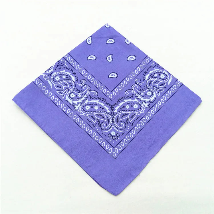 Bandana Carré Hip Hop en Coton – 54x54 cm, Imprimé Paisley - BLACKBEARD OUTDOOR INDUSTRIES