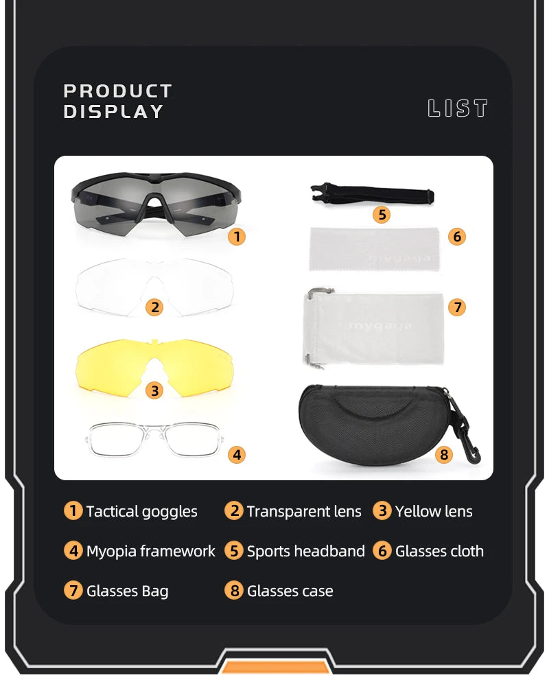 Lunettes Tactiques MYGAGA M504 - BLACKBEARD OUTDOOR INDUSTRIES