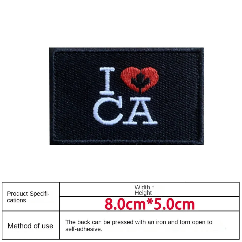 Patch Drapeau Canada – Brodé avec Velcro ou à Coudre - BLACKBEARD OUTDOOR INDUSTRIES
