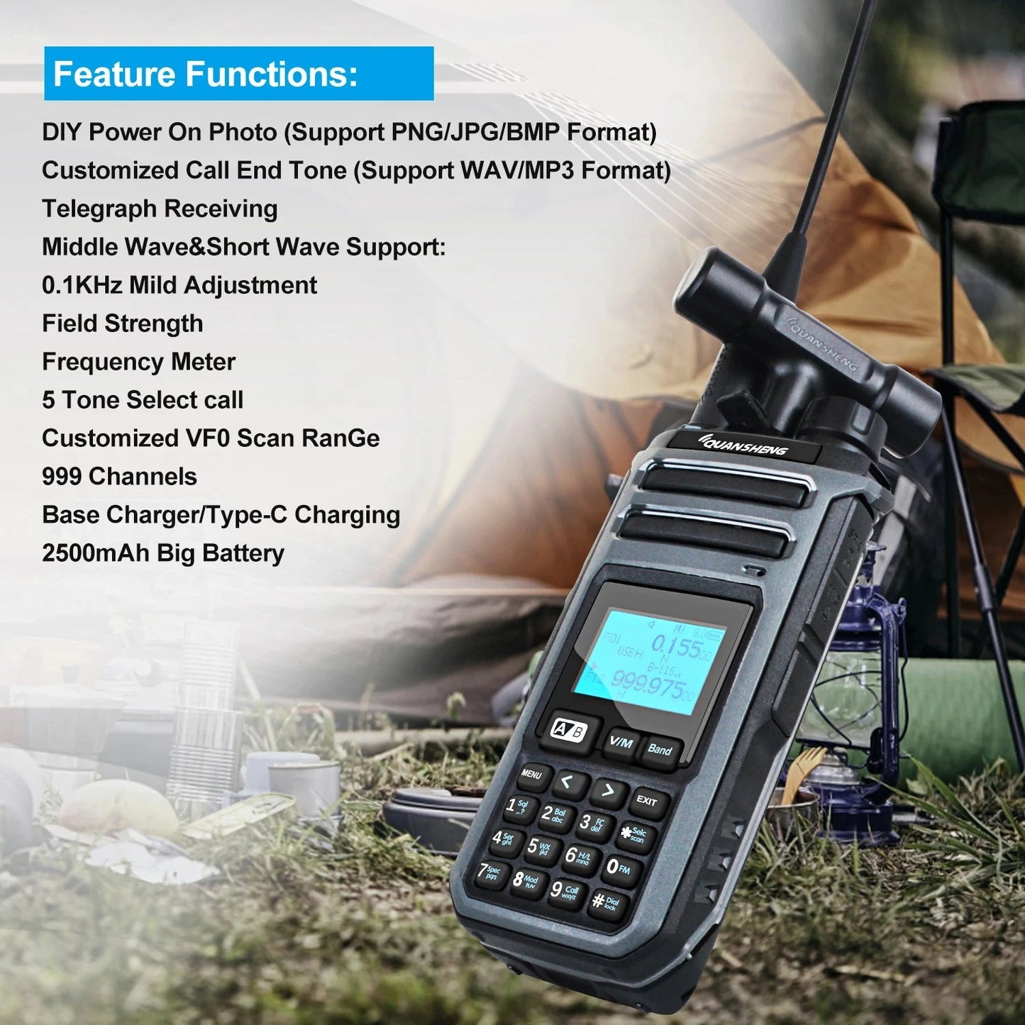 Talkie Walkie Quansheng TK11(5) Digital – Puissance 5-10W | DTMF/CTCSS/DCS | VOX | 10 Sets de Jammers Ma boutique
